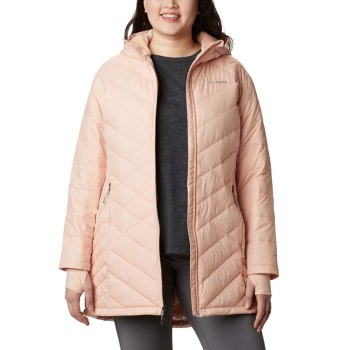 Columbia Heavenly Long Hooded Plus Size, Chamarras Rosas Para Mujer | 053289-IAO